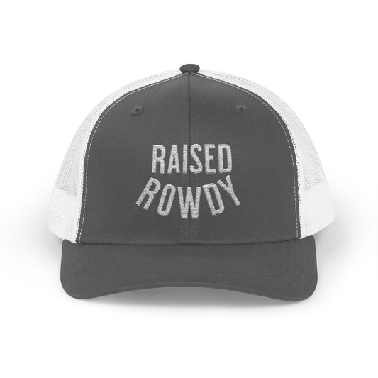 Raised Rowdy Snapback Trucker Cap