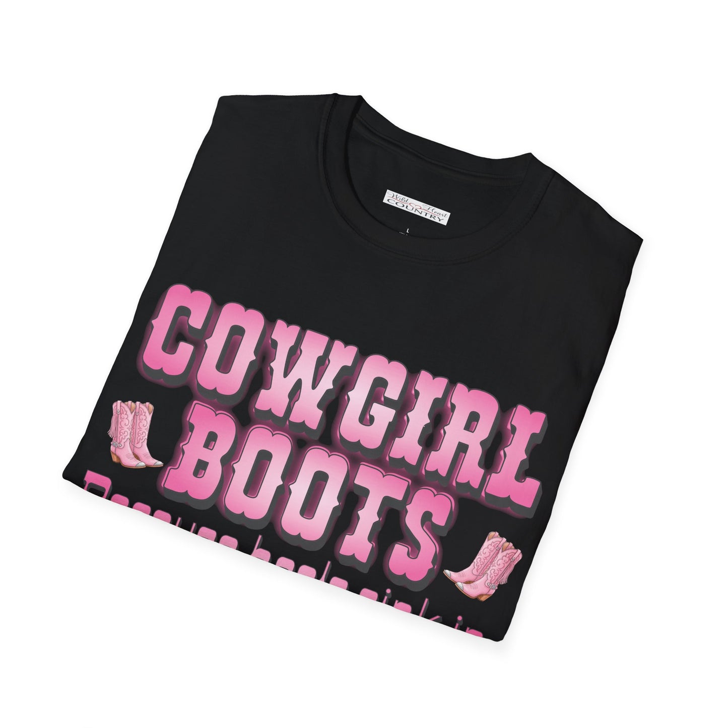 Cowgirl Boots Graphic T-Shirt – Western Country Tee