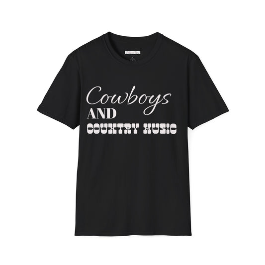Cowboys and Country Music T-Shirt, Country T-Shirt, Cowboy T-Shirt, Casual T-Shirt