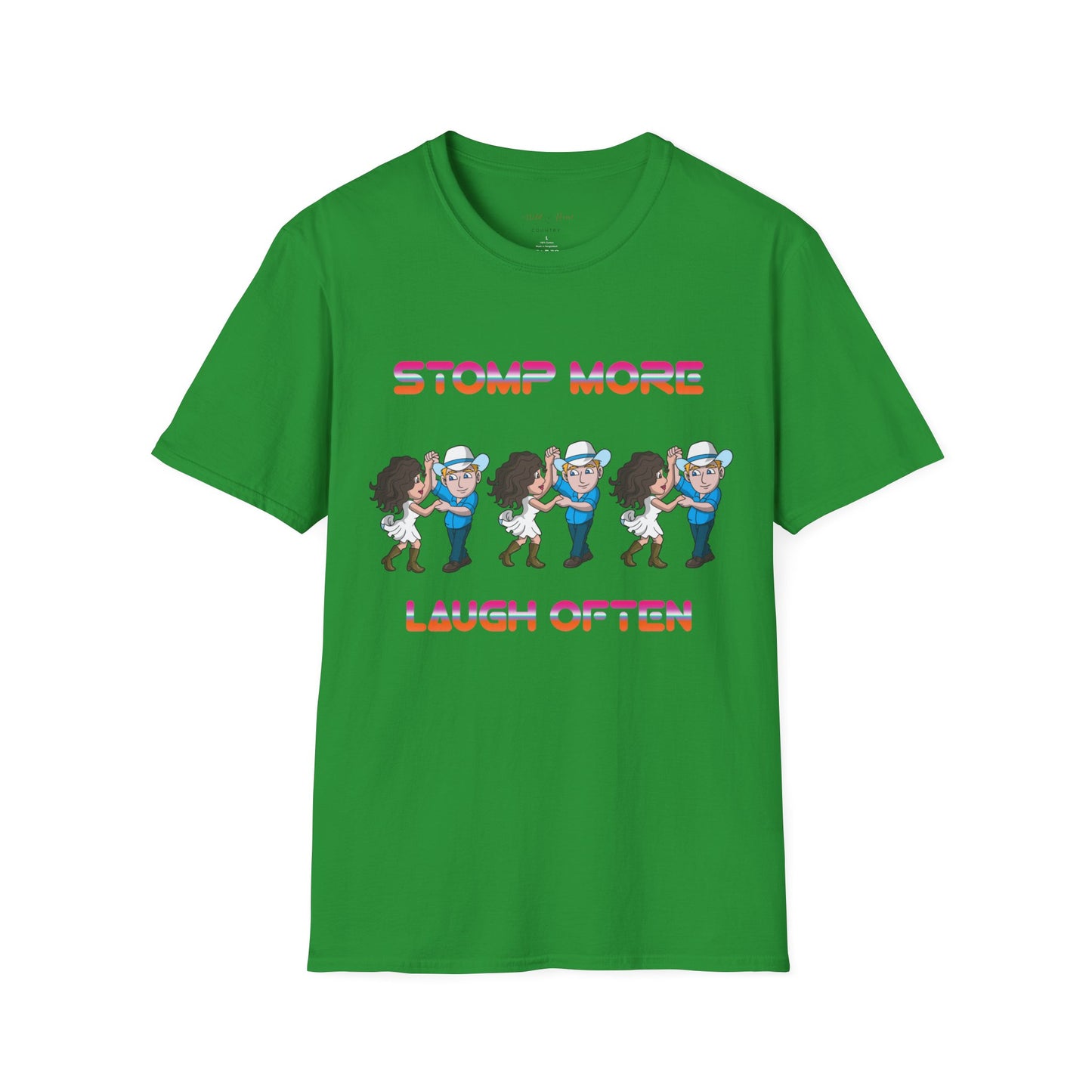 Stomp More, Laugh Often T-Shirt, Country T-Shirt, Dancing T-Shirt, Line Dancing tee