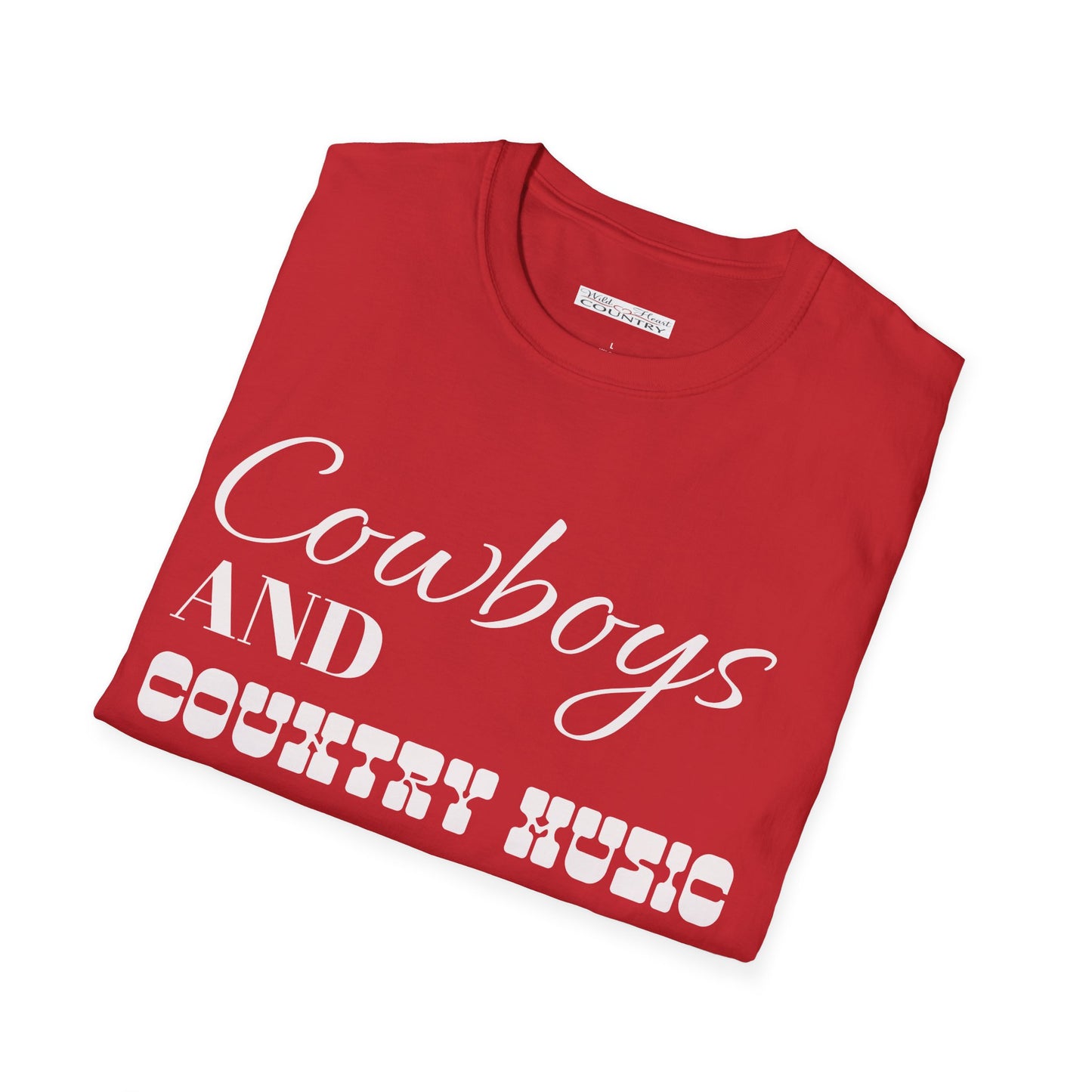 Cowboys and Country Music T-Shirt, Country T-Shirt, Cowboy T-Shirt, Casual T-Shirt