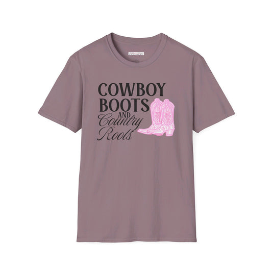 Cowboy Boots & Country Roots T Shirt, Country Shirt, Cowboy Boots Tee, Western T-shirt, Country Shirt, Country Roots T-Shirt
