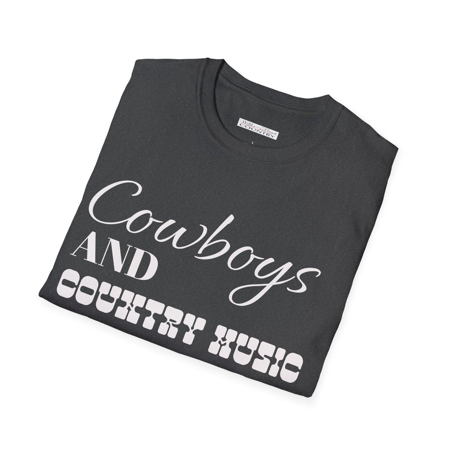 Cowboys and Country Music T-Shirt, Country T-Shirt, Cowboy T-Shirt, Casual T-Shirt