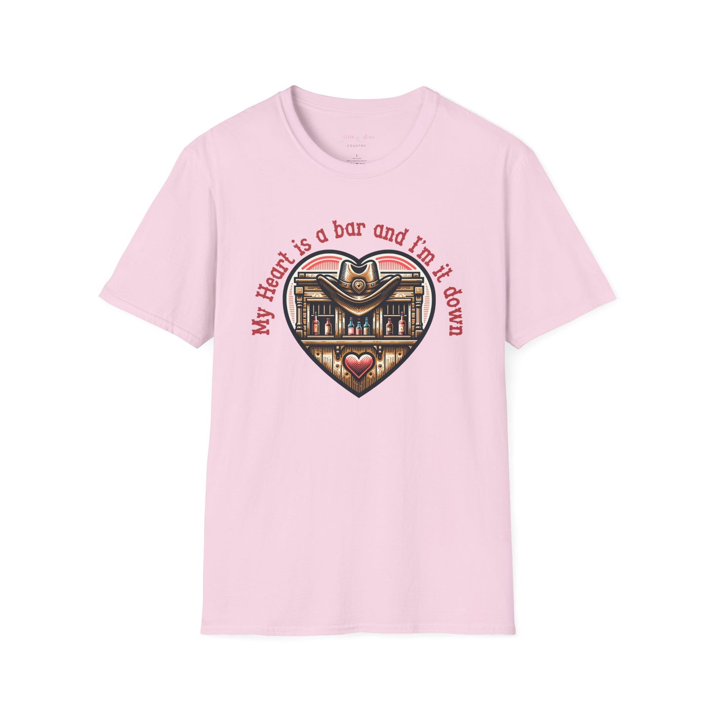 My heart is a bar T-Shirt, Country Music Shirt, Festival Tee, Western T-shirt, Concert T Shirt,