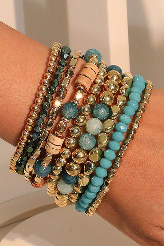 Golden Mesa Boho Bracelet Stack – Earthy Luxe Meets Free-Spirited Style