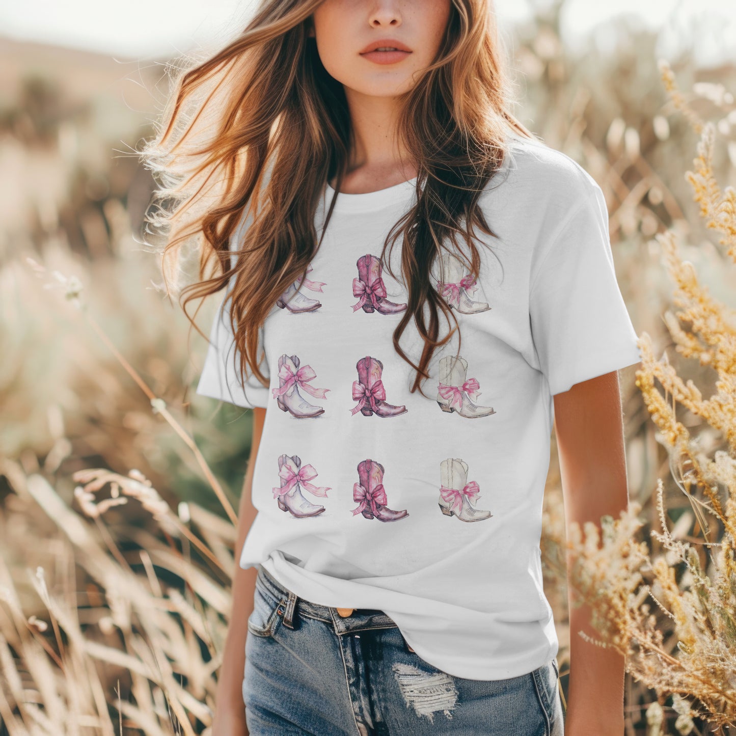 Country Chic Cowboy Boots T-Shirt, Country Shirt