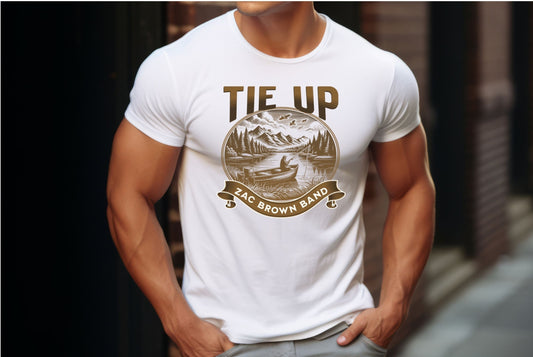 Tie up T Shirt, Country Music Shirt, Tour Shirt, Festival Tee, Western T-shirt, Concert T Shirt