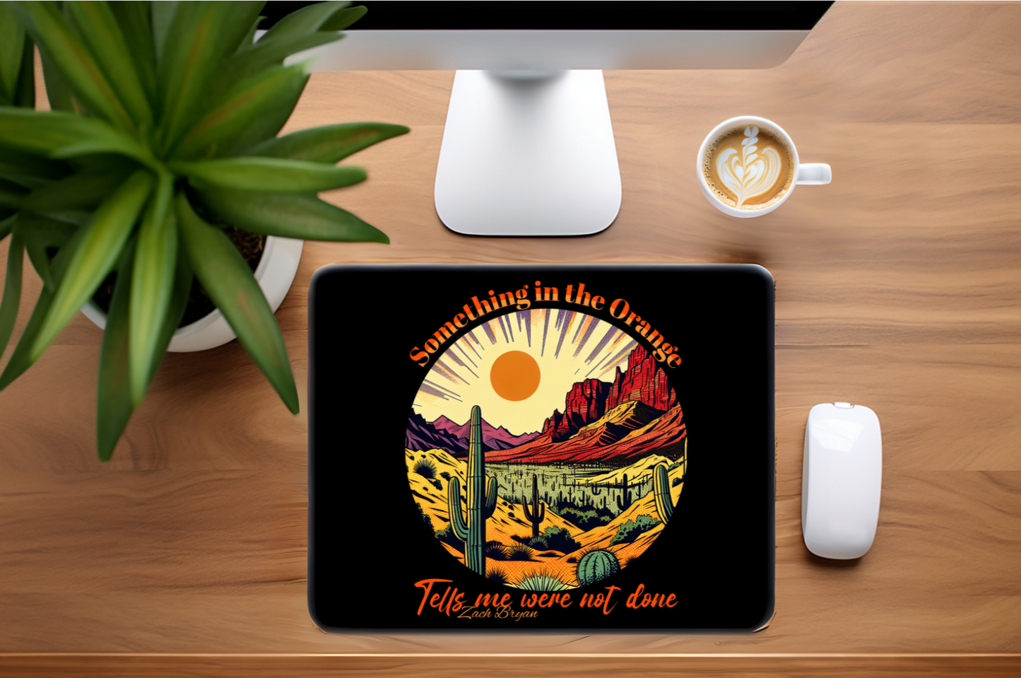 Zach Bryan inspired Mouse Pad, Western mouse pad, Country Music mouse pad
