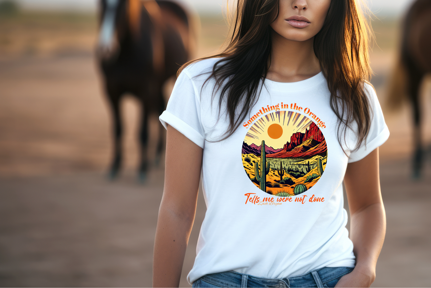 Zach Bryan "Something in the Orange" inspired T Shirt, Country Music Shirt, Festival Tee, Western T-shirt, Music Shirt, Concert T-Shirt
