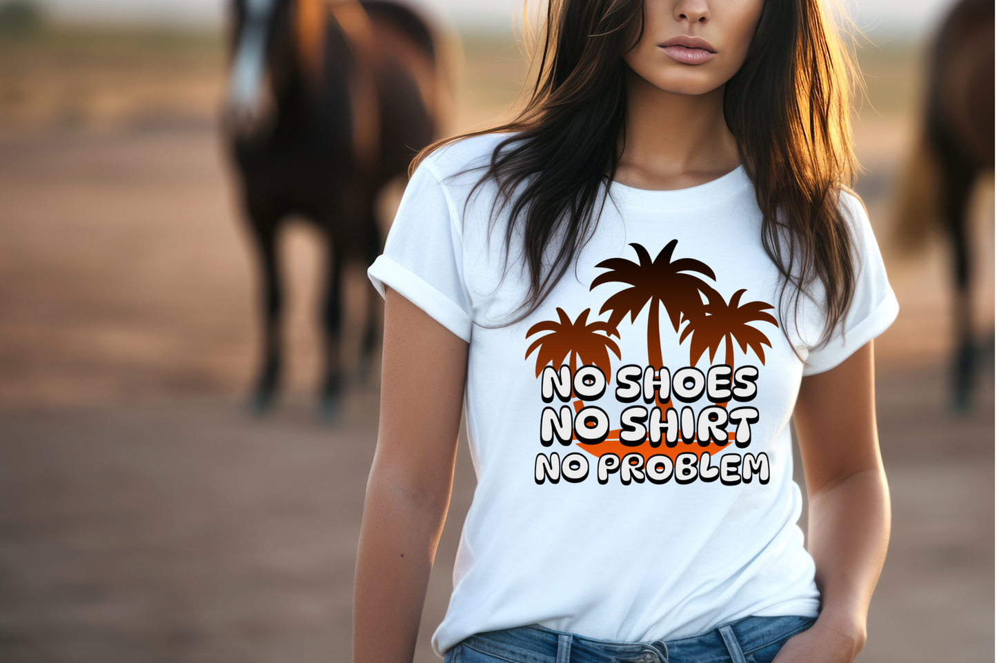 No Shirt, No Shoes, No Problem T-shirt, Country Shirt, Festival Tee, Streetwear shirt, Western Tshirt, Singer Shirt, Music Tshirt