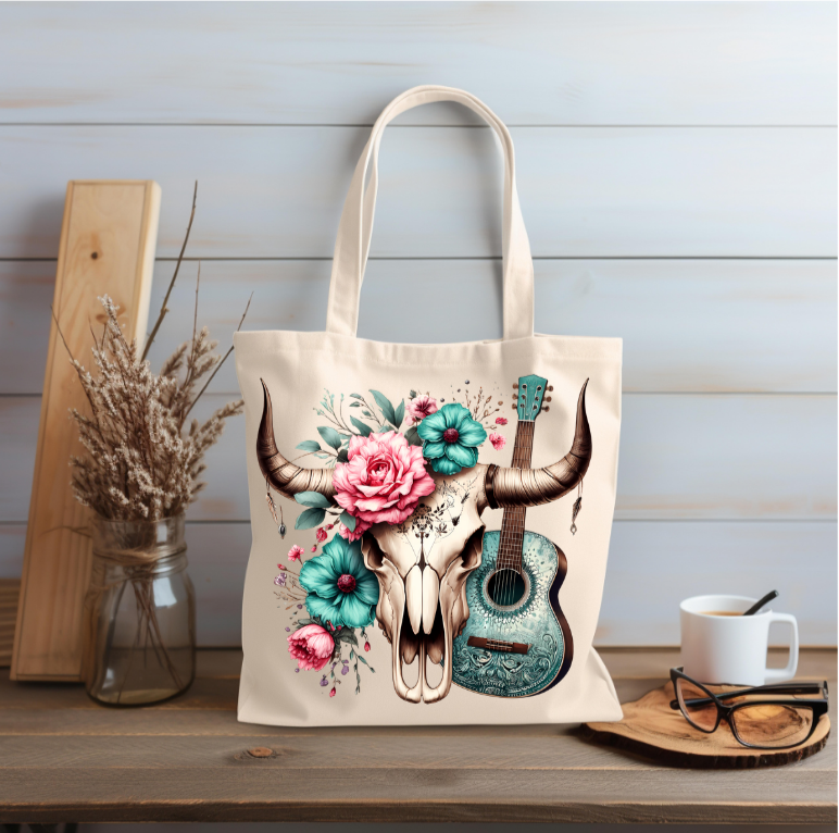 Western Bloom: Wild Spirit Tote Bag