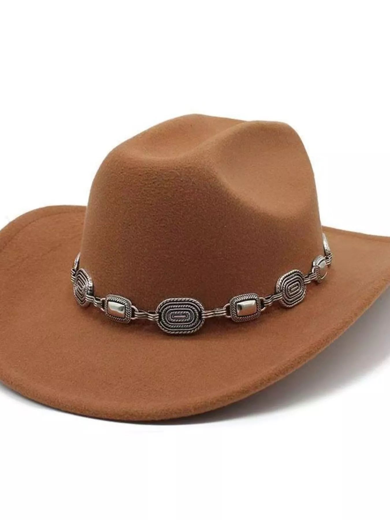 Brown cowboy hat
